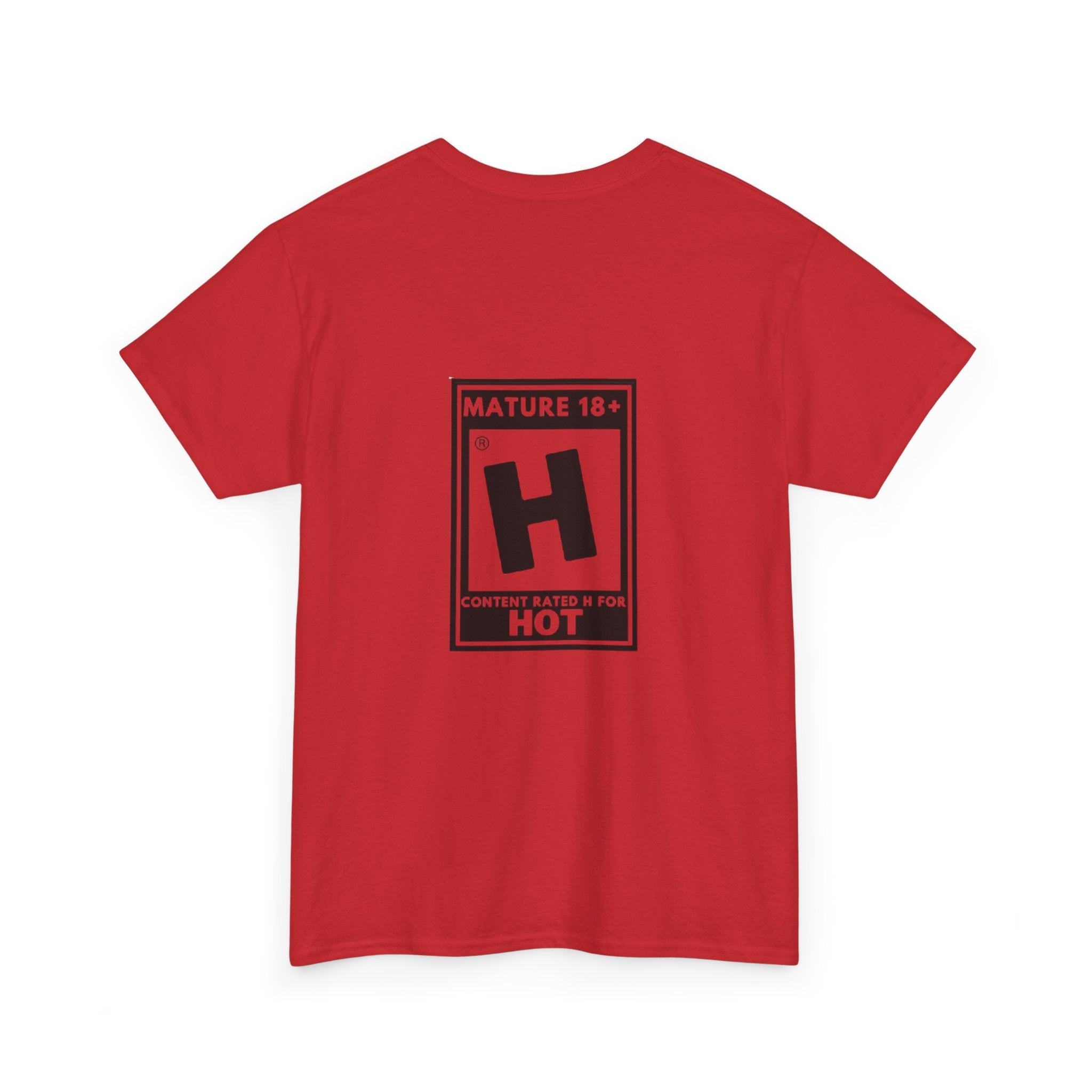 T-Shirt — Tee-shirt à imprimé 'Mature 18+ H: Contenu classé R pour Hot'
