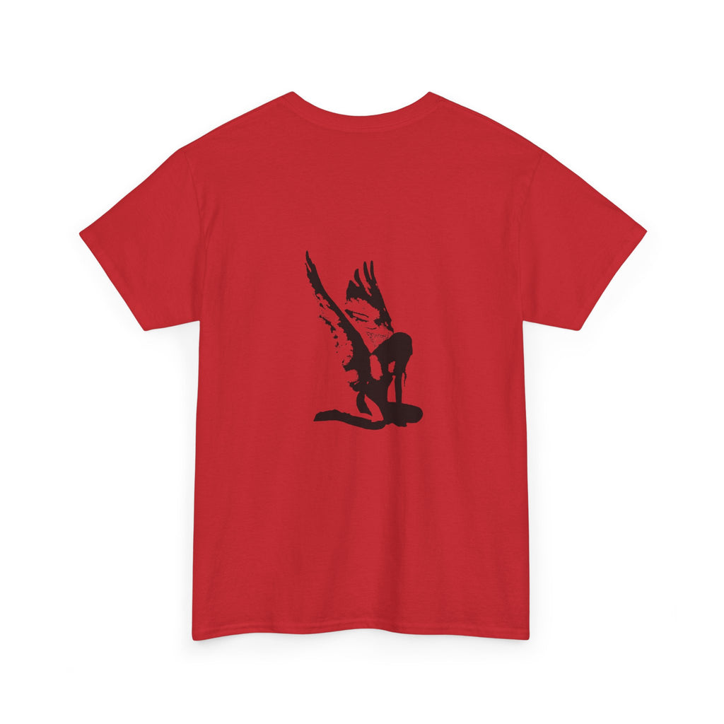 Angel Wings Graphic Tee — Fallen Angel Silhouette T-Shirt