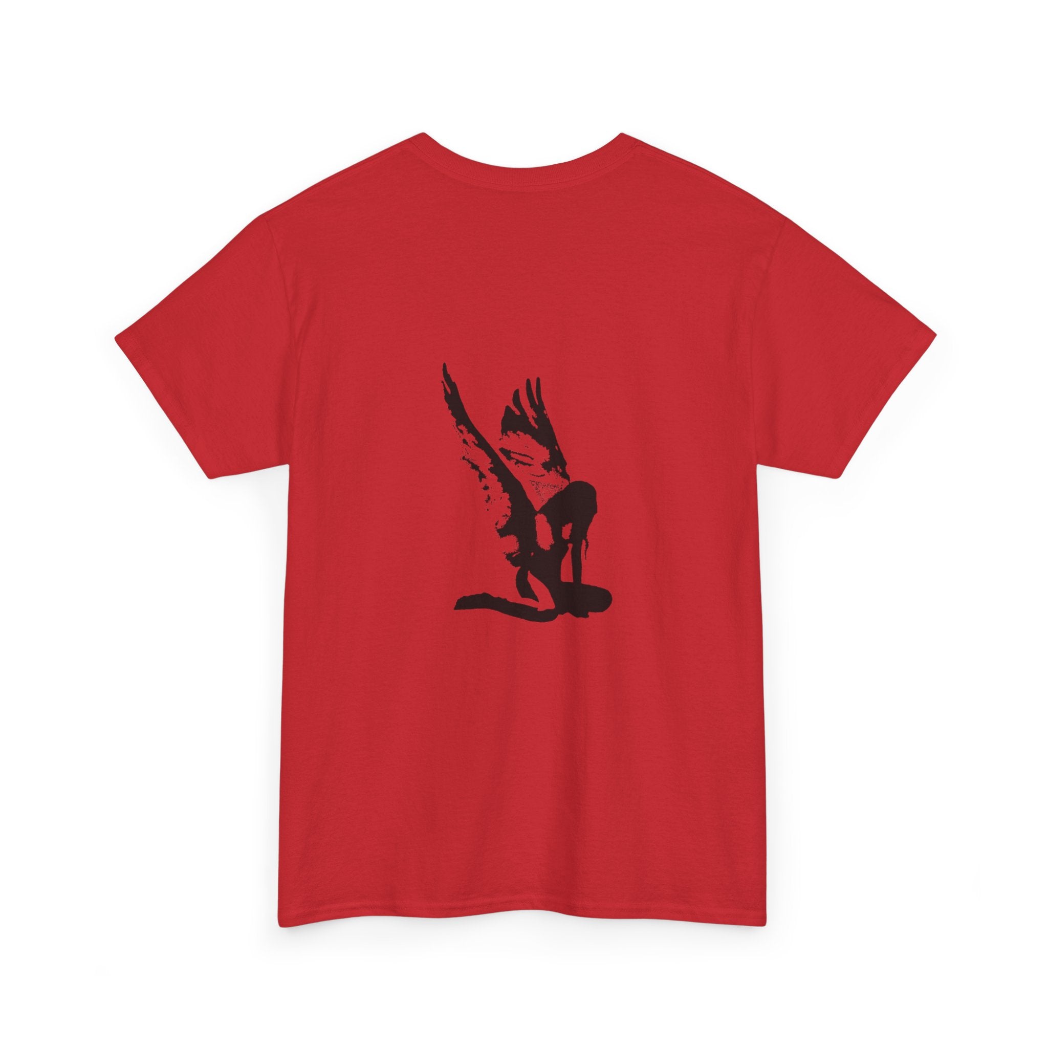 Angel Wings Graphic Tee — Fallen Angel Silhouette T-Shirt