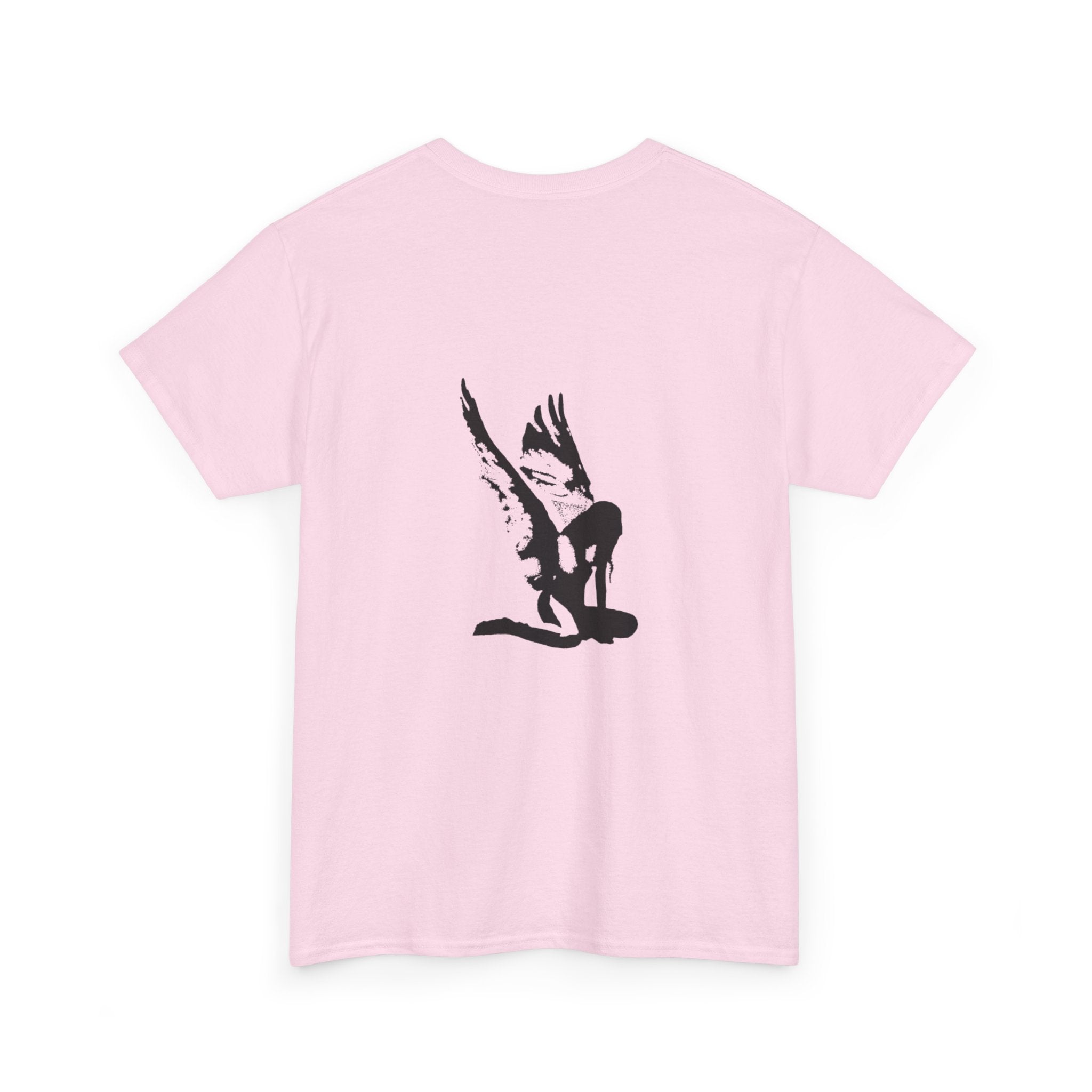 Angel Wings Graphic Tee — Fallen Angel Silhouette T-Shirt