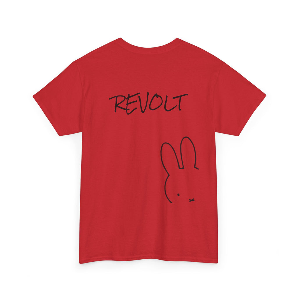 Revolt Bunny Tee — Minimal Graphic Rabbit T‑Shirt