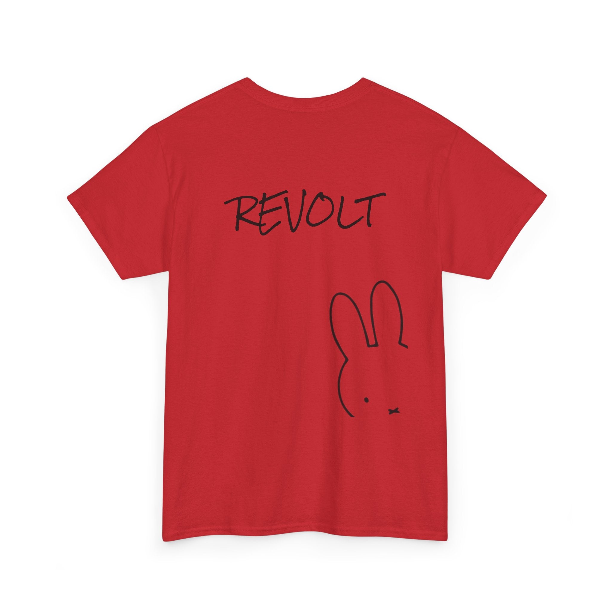 Revolt Bunny Tee — Minimal Graphic Rabbit T‑Shirt
