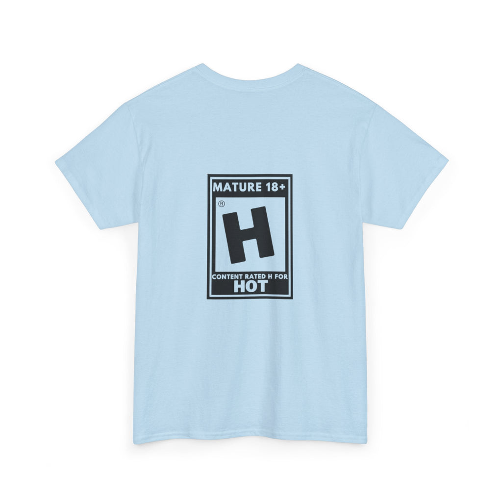 T-Shirt — Tee-shirt à imprimé 'Mature 18+ H: Contenu classé R pour Hot'