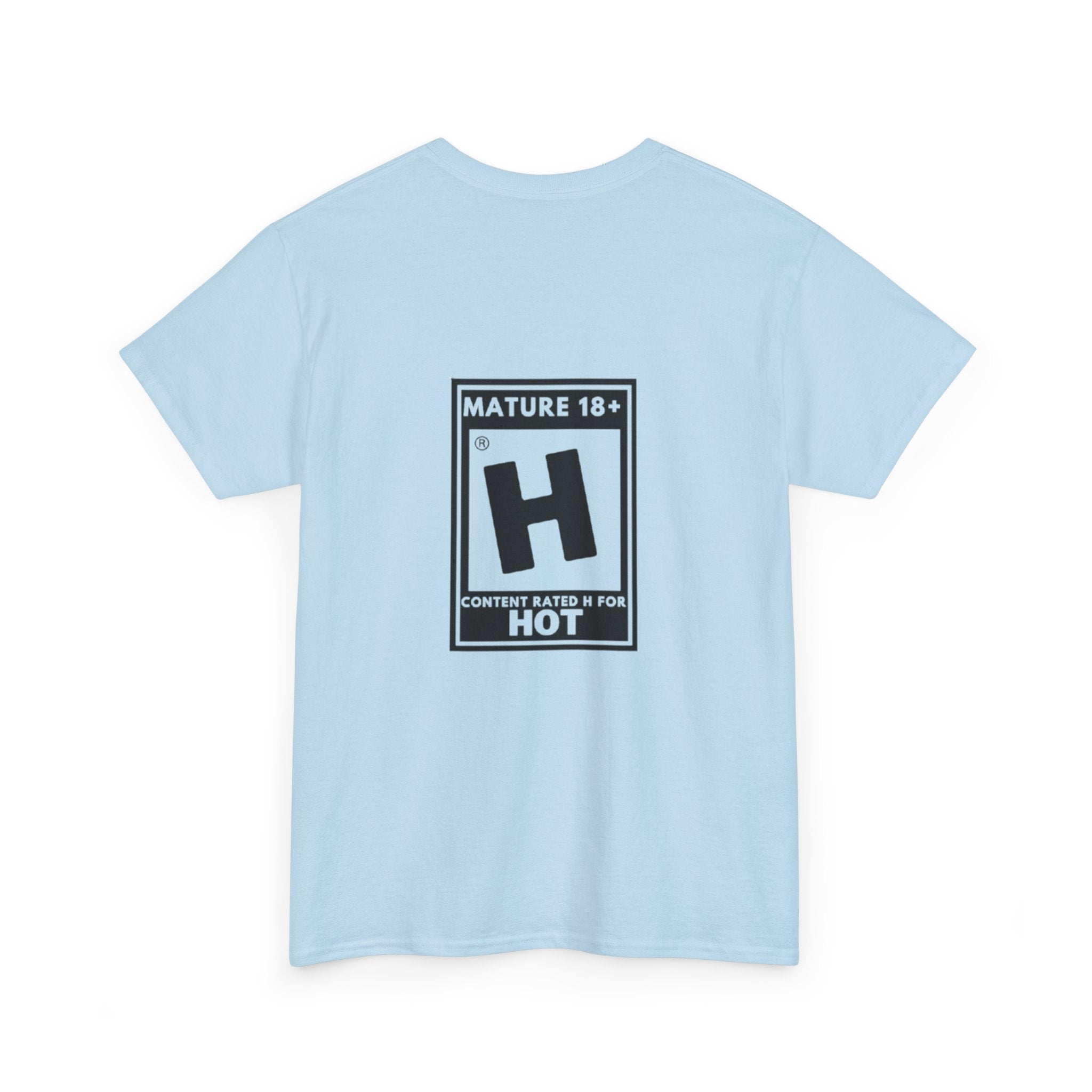 T-Shirt — Tee-shirt à imprimé 'Mature 18+ H: Contenu classé R pour Hot'