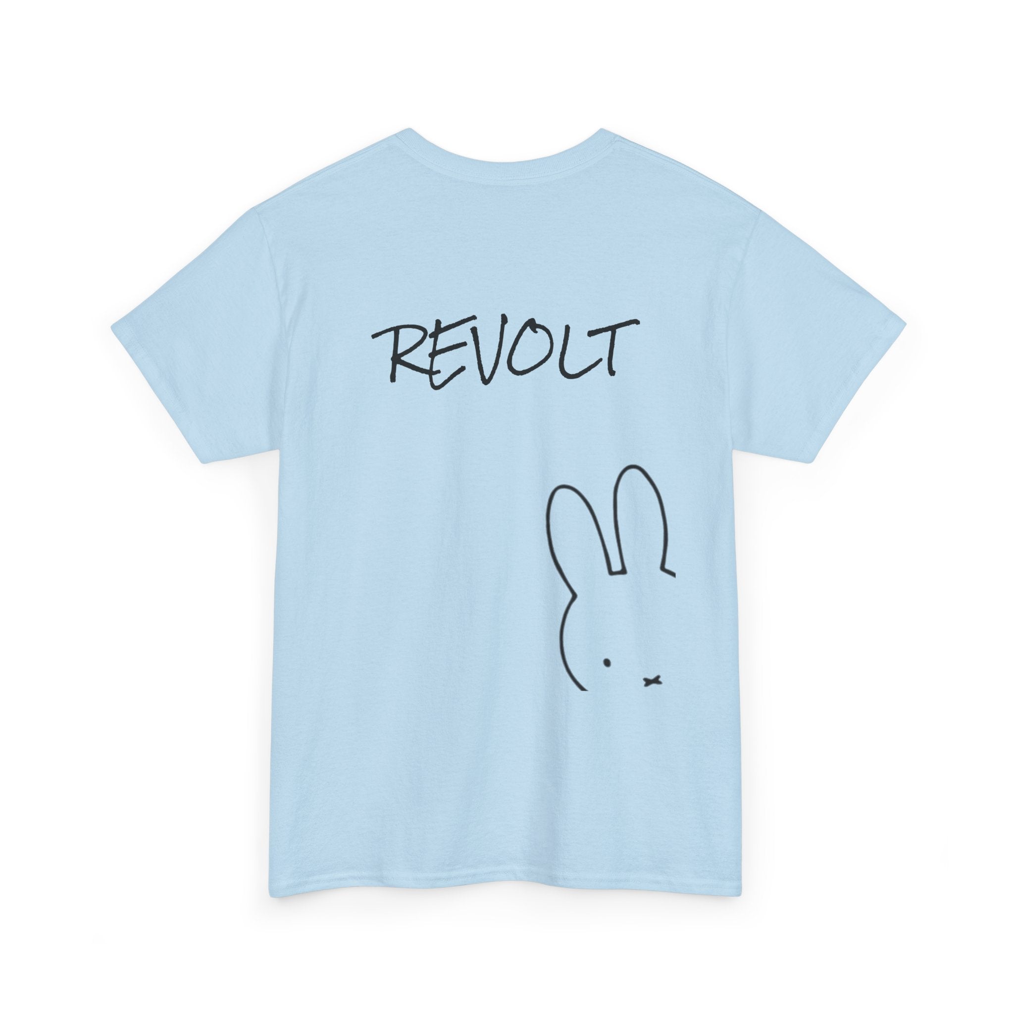Revolt Bunny Tee — Minimal Graphic Rabbit T‑Shirt