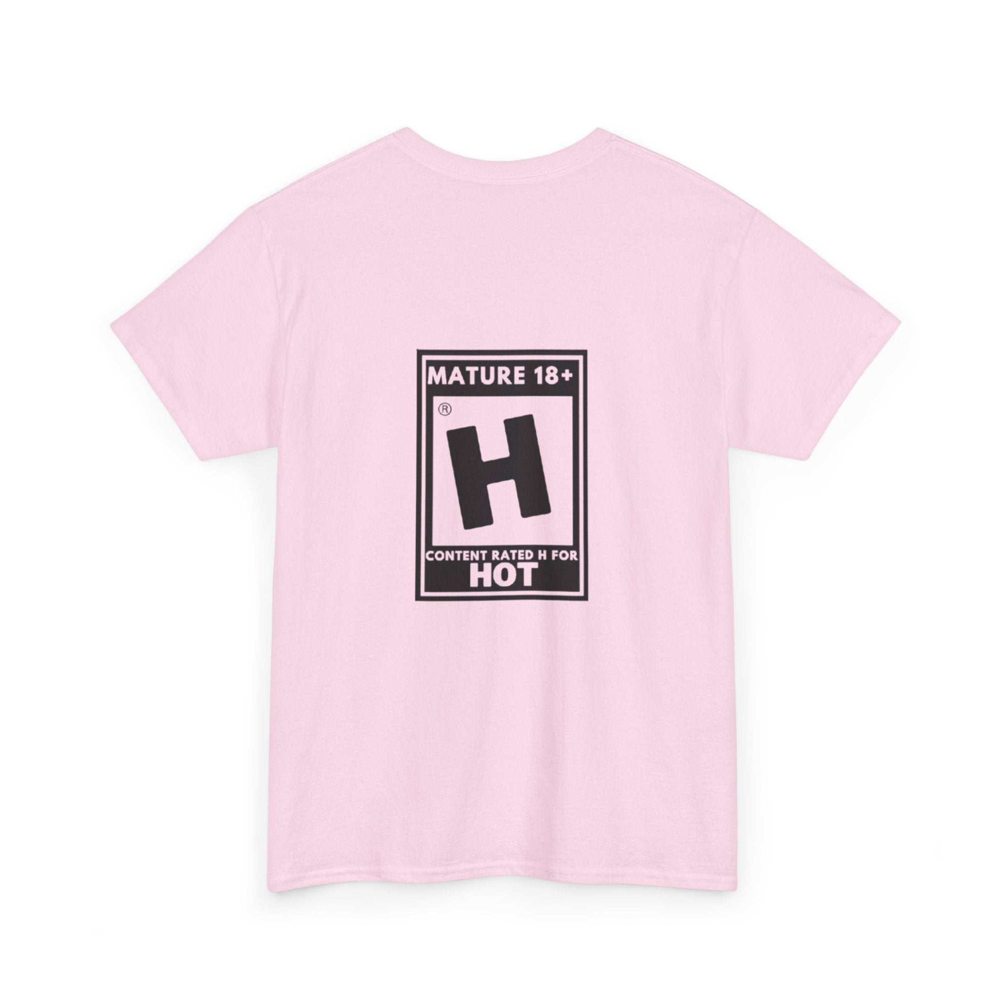 T-Shirt — Tee-shirt à imprimé 'Mature 18+ H: Contenu classé R pour Hot'