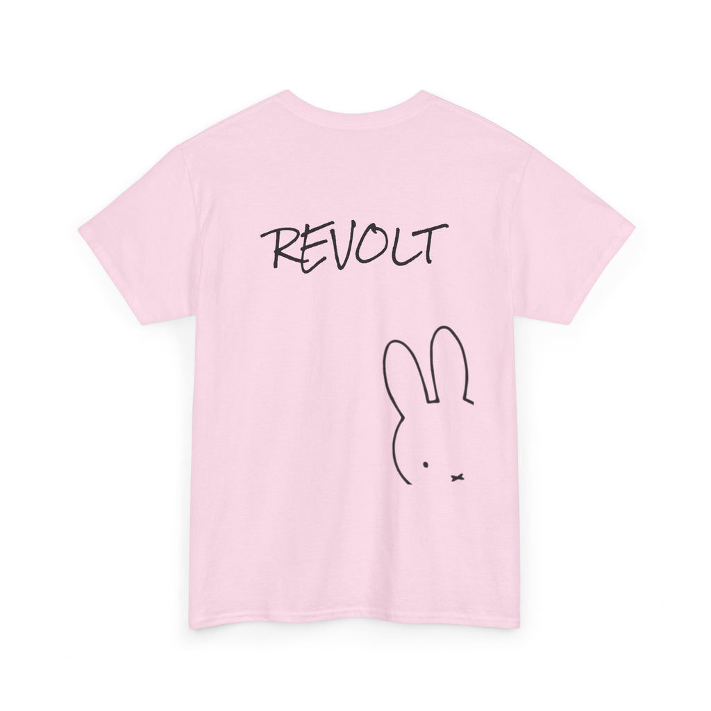 Revolt Bunny Tee — Minimal Graphic Rabbit T‑Shirt