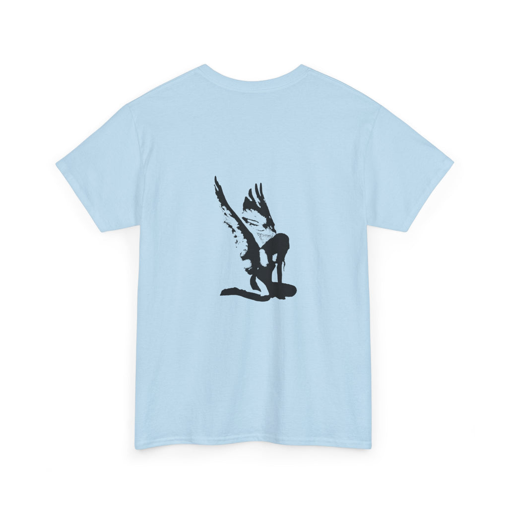 Angel Wings Graphic Tee — Fallen Angel Silhouette T-Shirt